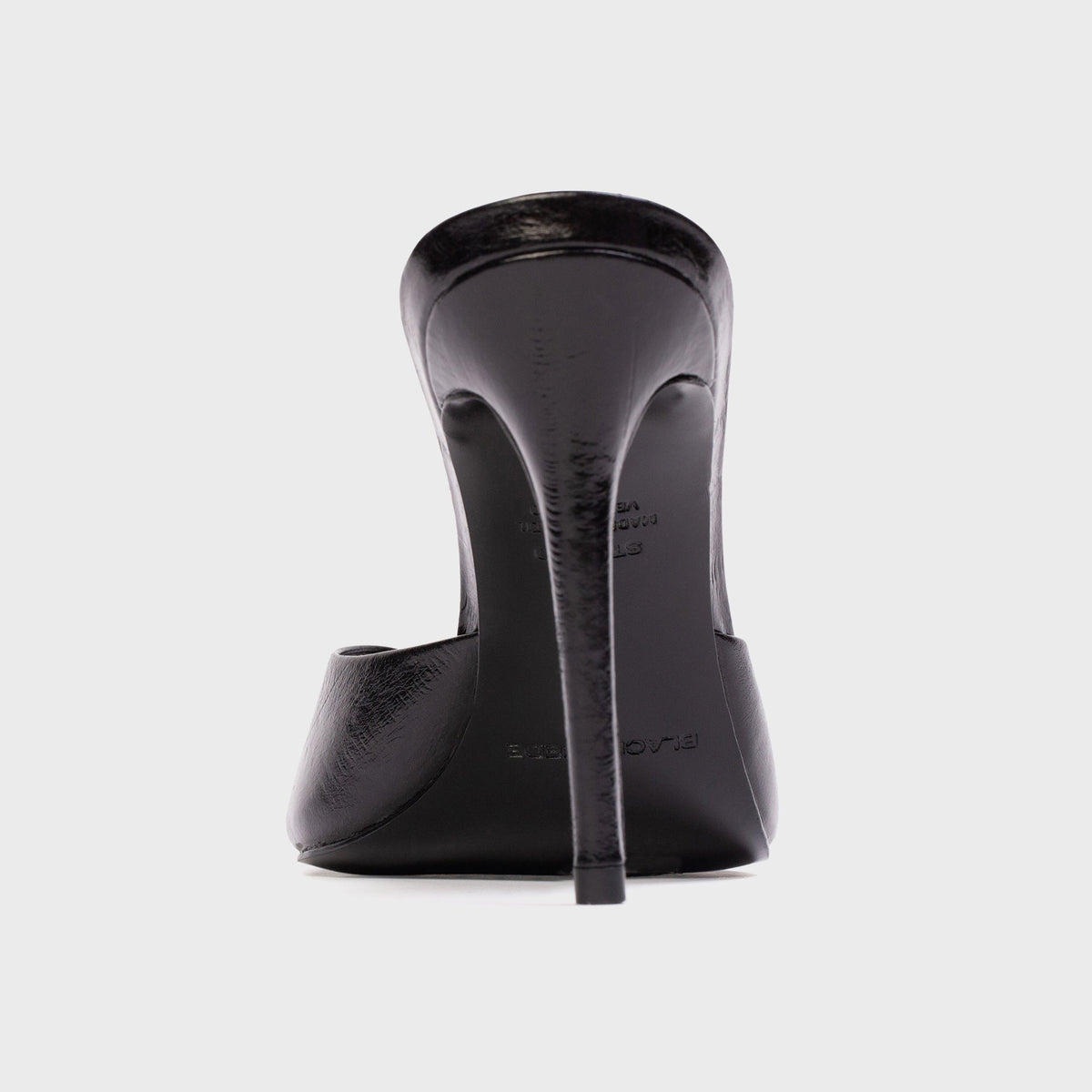 Black Suede Studio Brea Mule - Black Eel