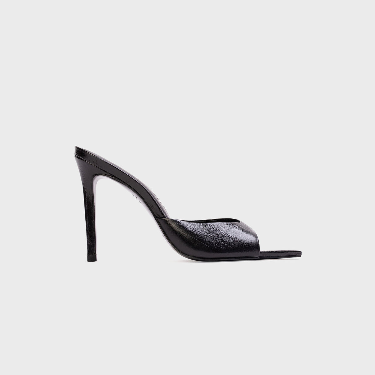 Black Suede Studio Brea Mule - Black Eel