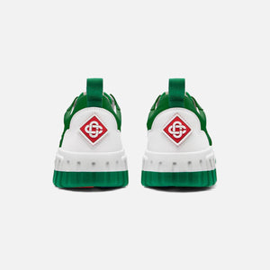 Casablanca Tennis Court Sneaker Leather - Green / White