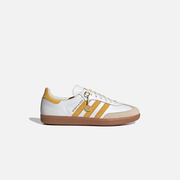 adidas x Sporty & Rich Samba OG - White / Bold Gold / Cream