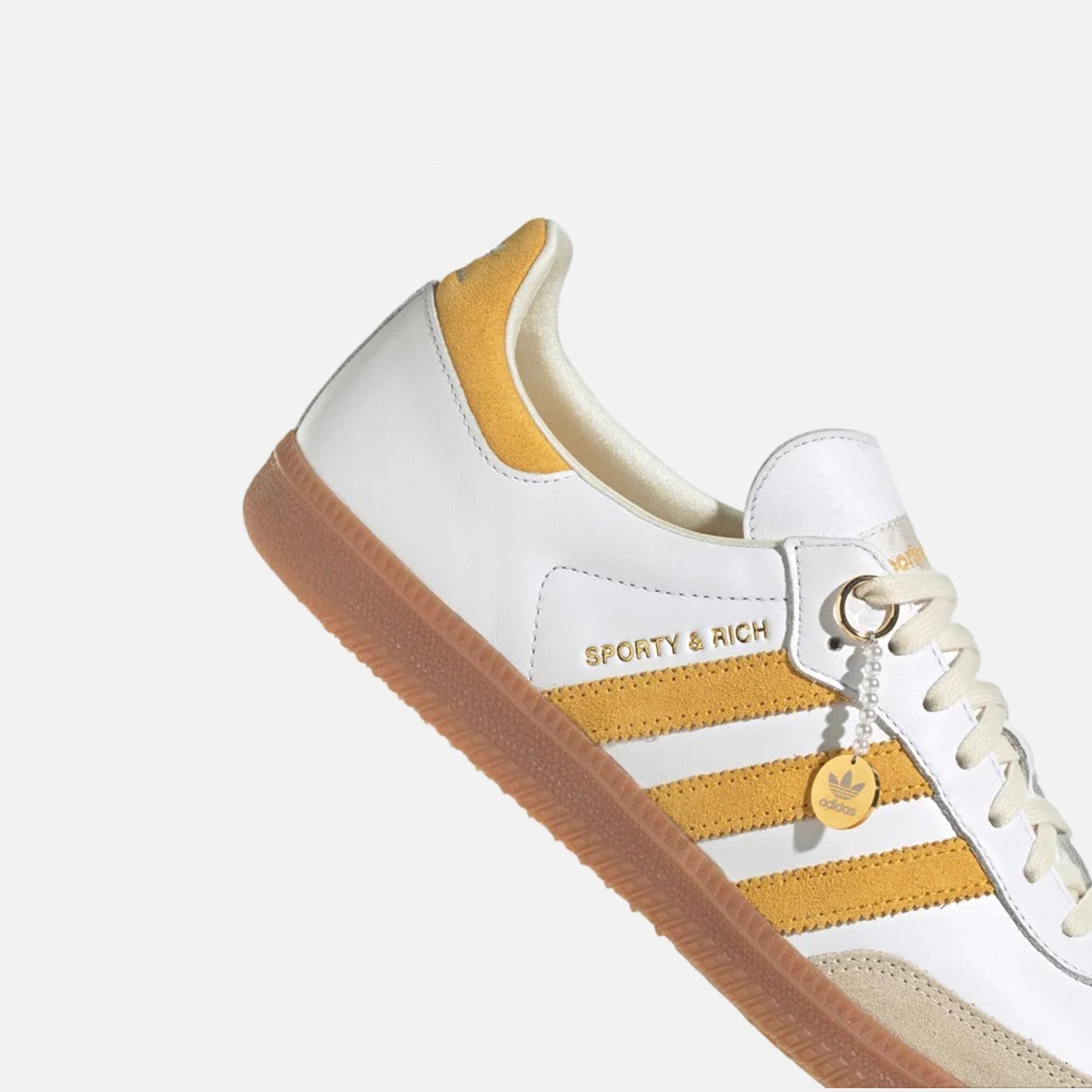 adidas x Sporty & Rich Samba OG - White / Bold Gold / Cream