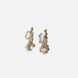 Faris Fellini Drops Earring - 14K Gold Plated Bronze