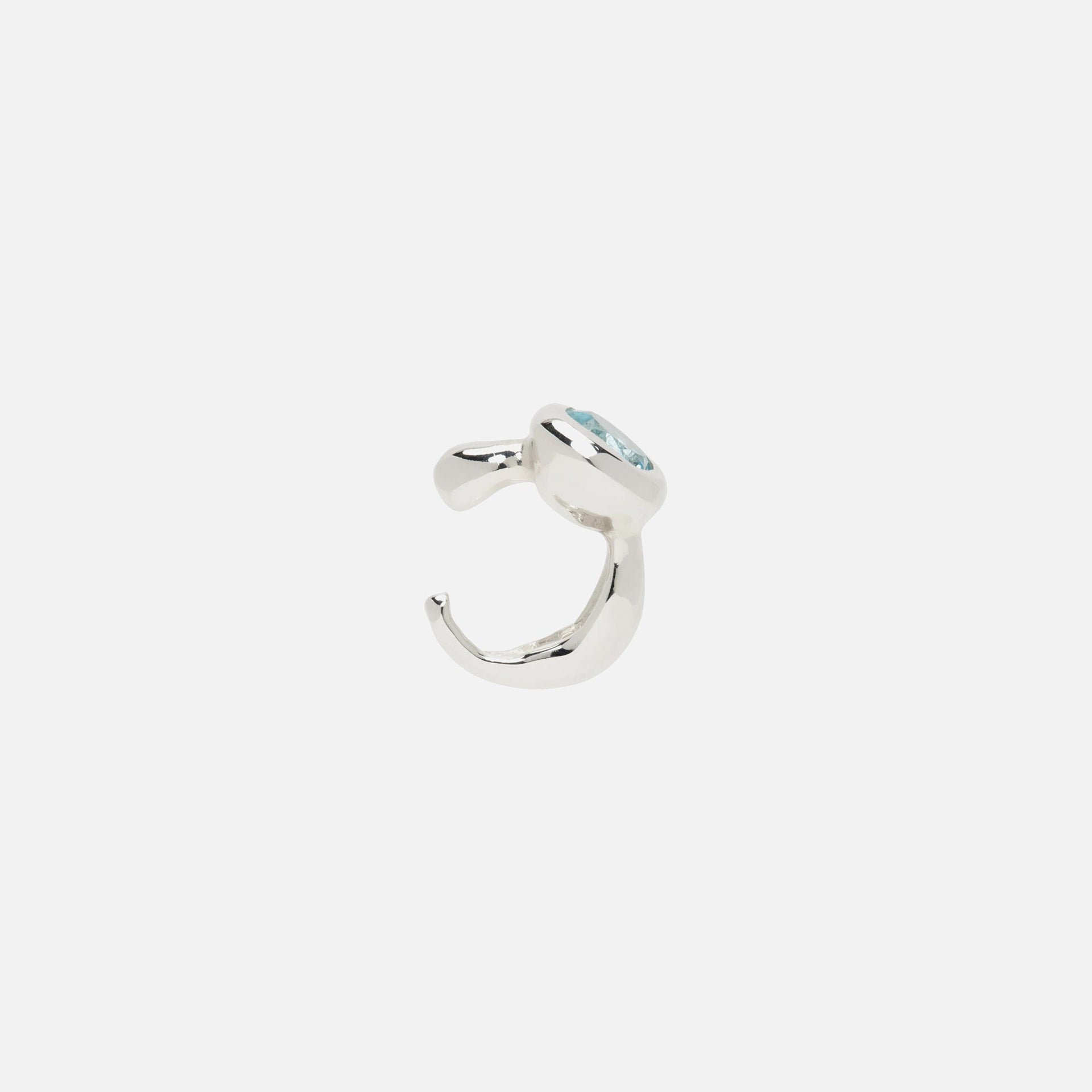 Faris OH Ear Cuff - Sterling Silver / Topaz