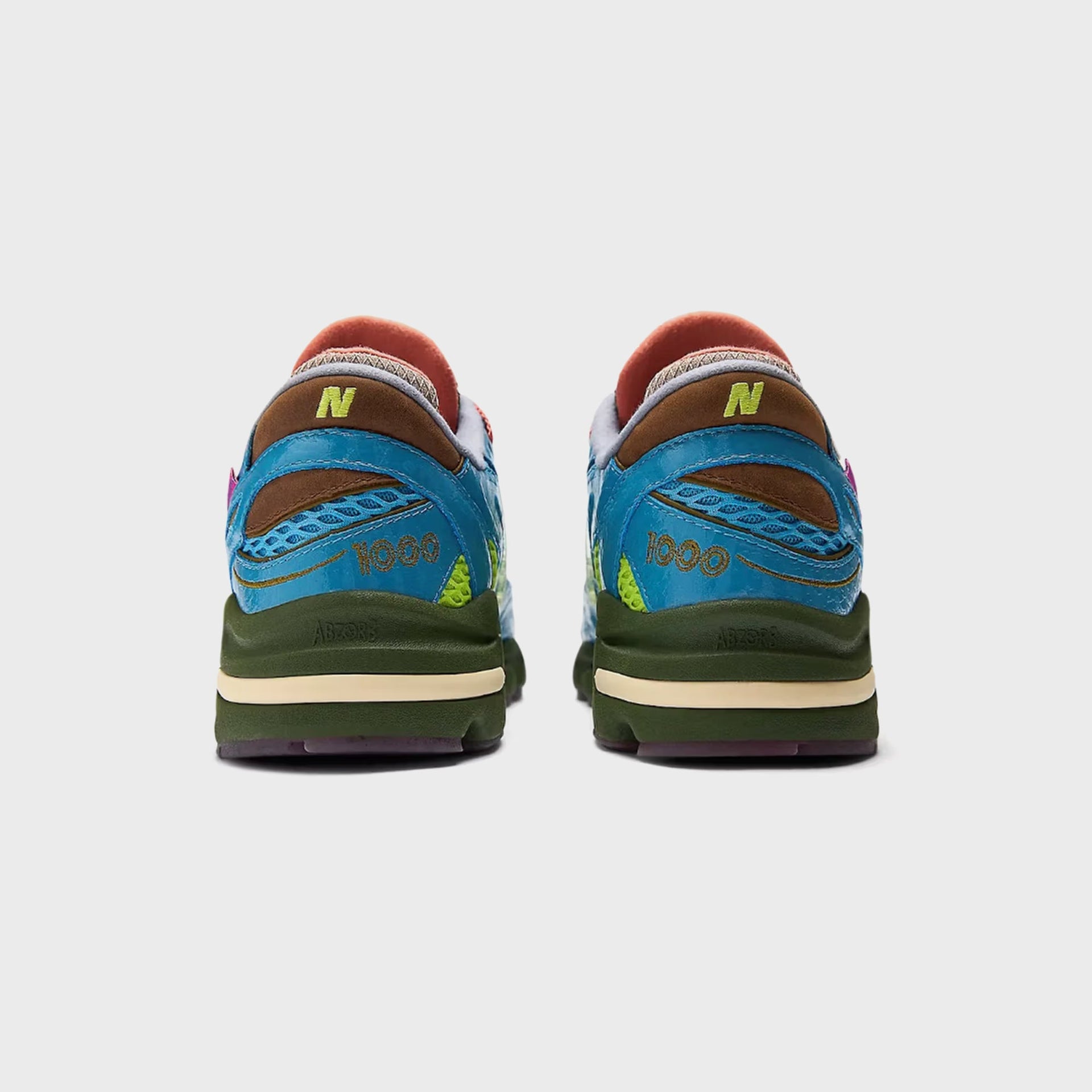 New Balance x Salehe Bembury M1000 - Orange / Blue / Olive Green