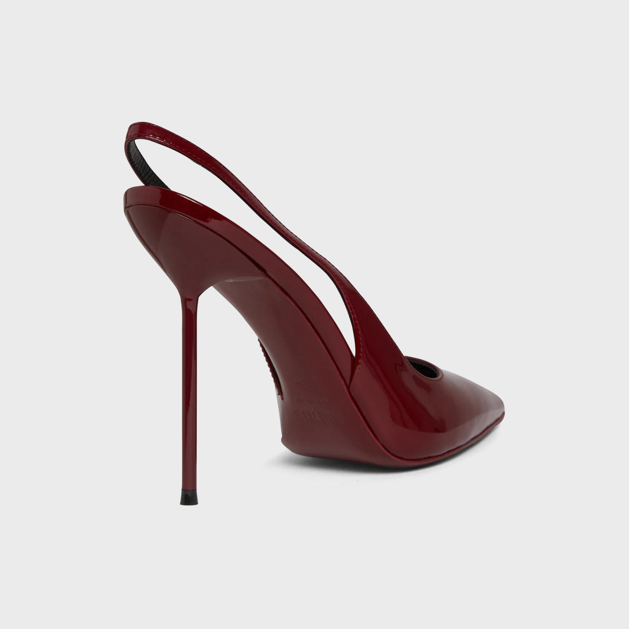 シューズ・サンダルその他 PARIS TEXAS Lidia Slingback patent leather pumps ROUGE Black patent leather slingbacks - Paris Texas
