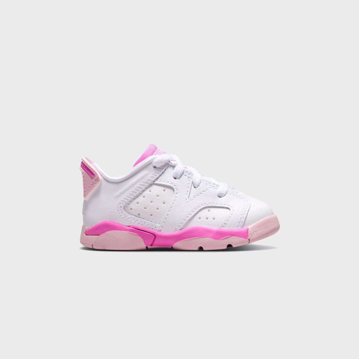 Jordan TD Jordan 6 Retro Low - White / Pink Foam / Playful Pink