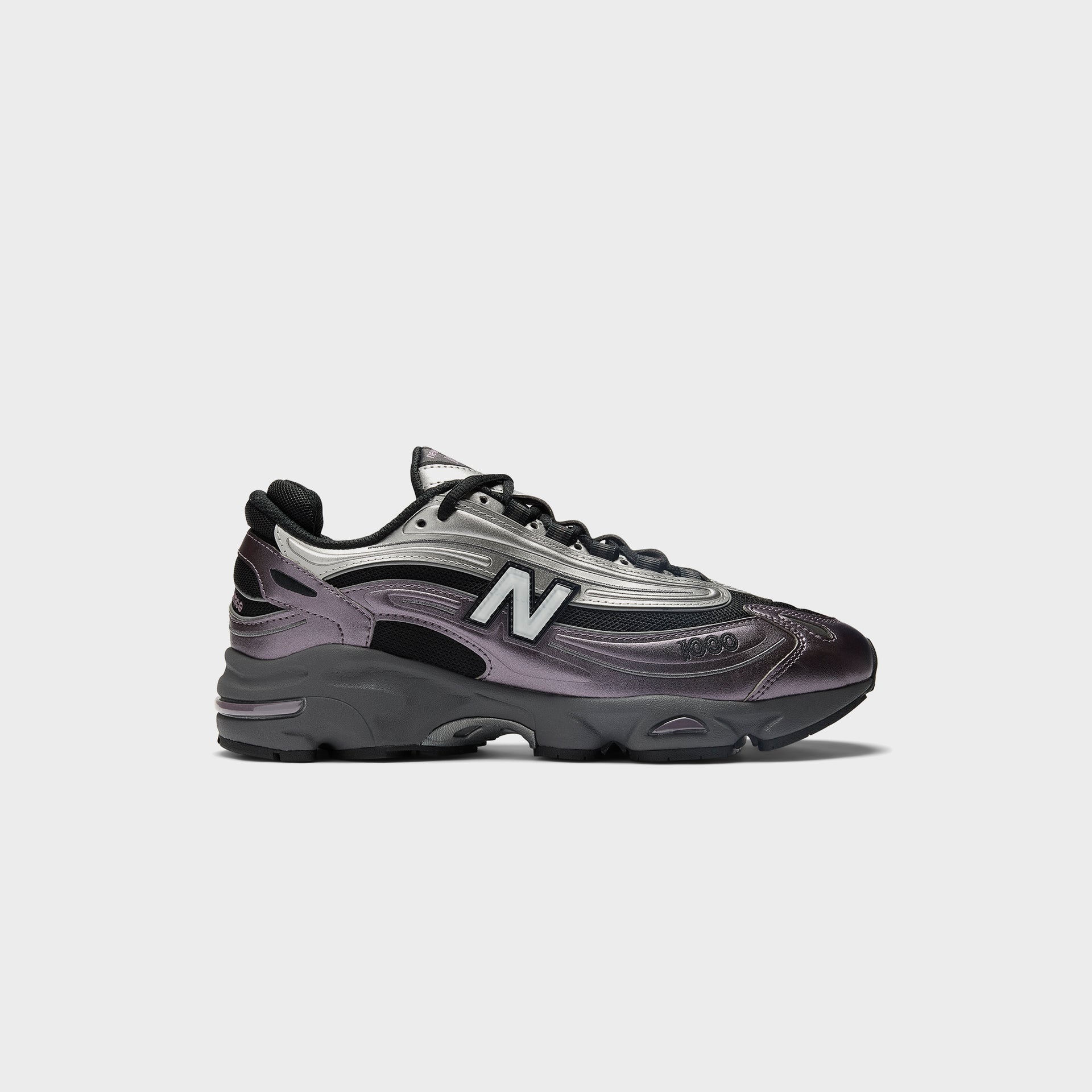 New Balance M1000 - Metallic Silver / Dark Ice Wine / Black