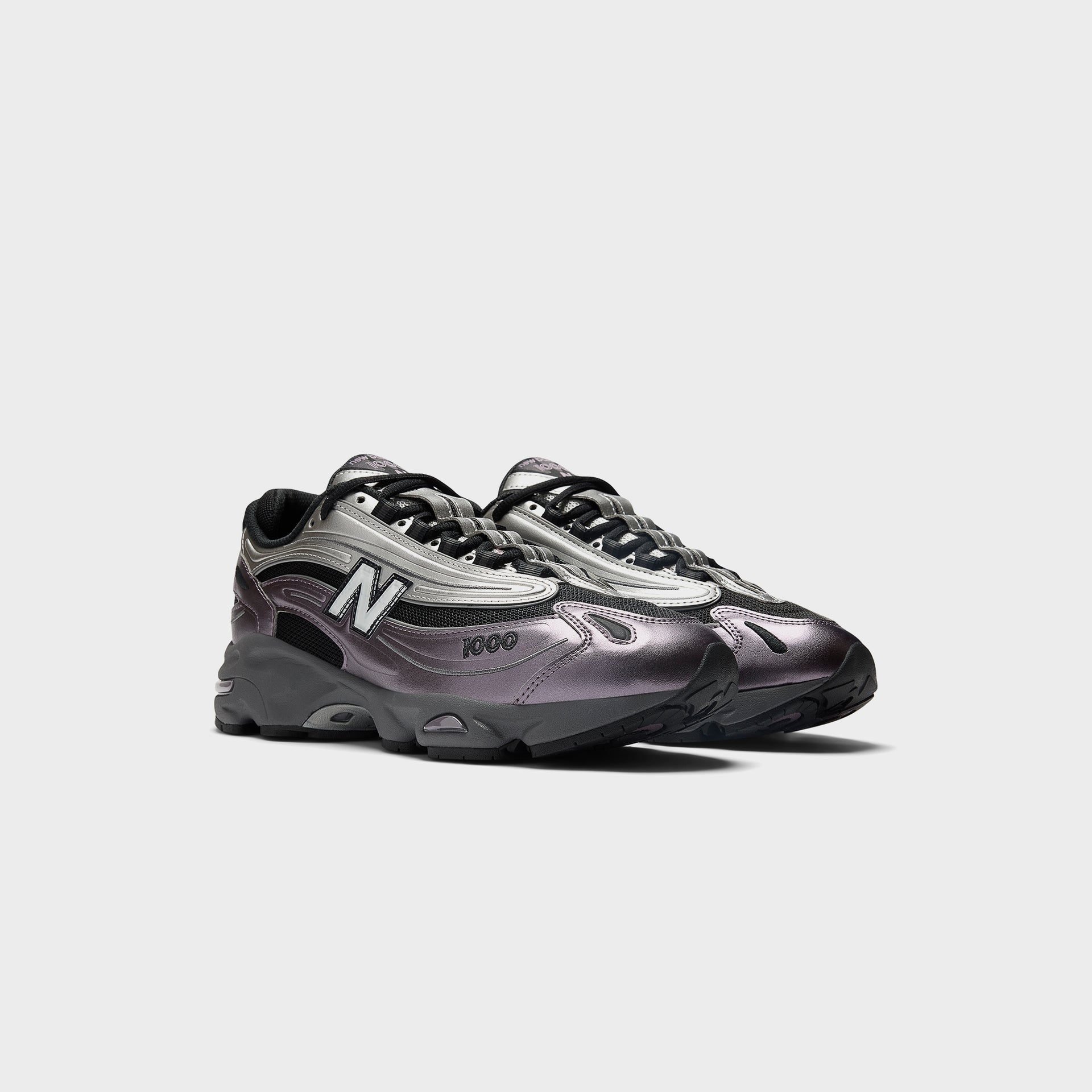 New Balance M1000 - Metallic Silver / Dark Ice Wine / Black