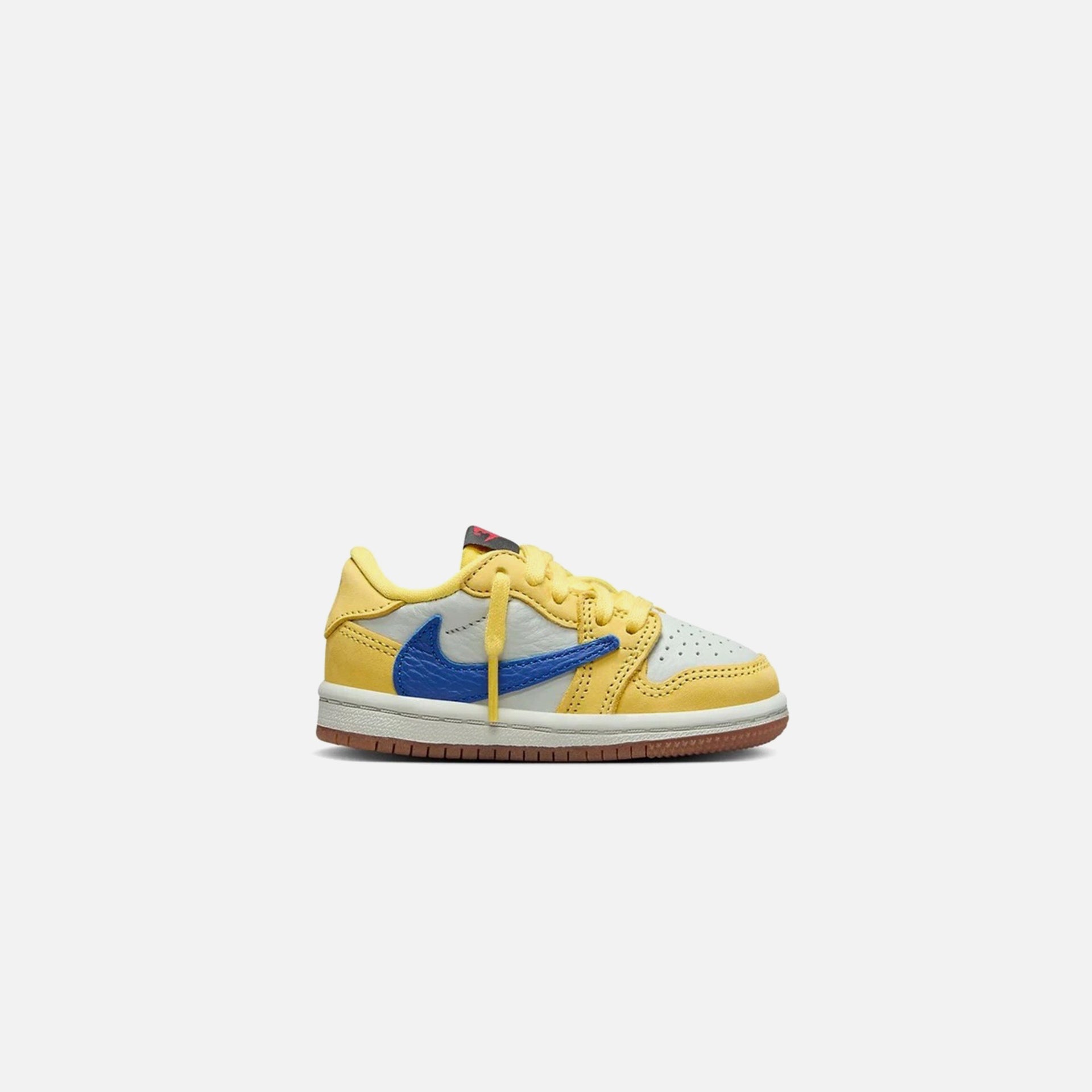 Jordan x Travis Scott TD Air Jordan 1 Low OG - Canary / Light Silver / Gum Medium Brown / Racer Blue