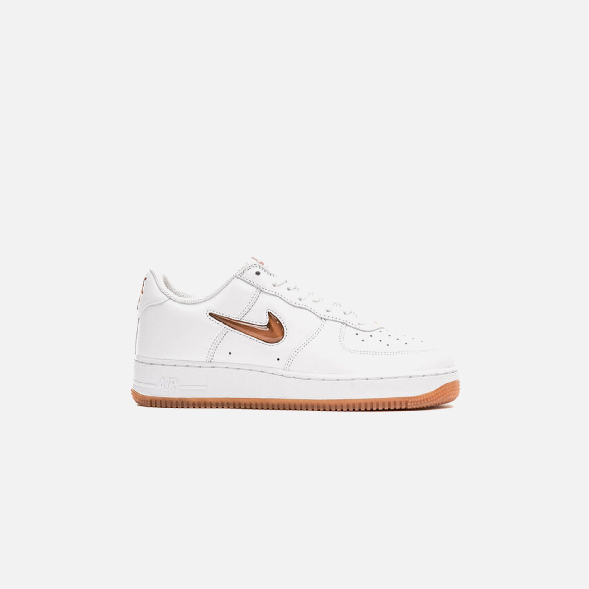 White and rose clearance gold nike air force