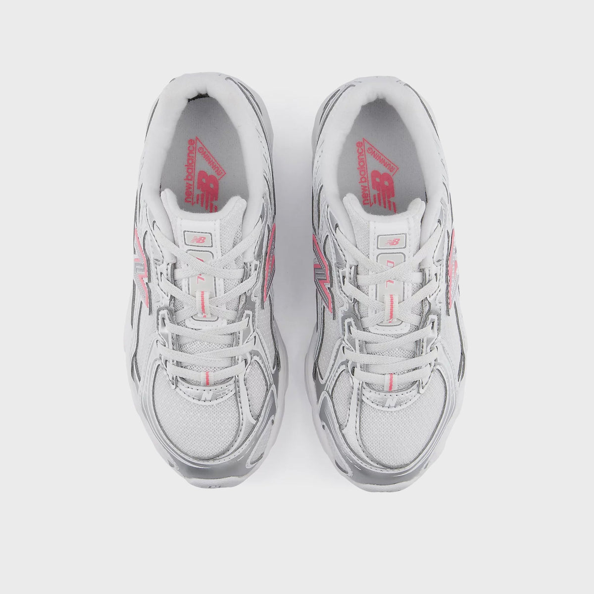 New Balance PS 740 Bungee Lace - Silver Metallic / Signal Pink