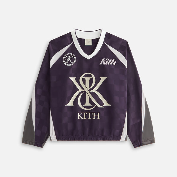 Kith Women Checkered Satin Dayton Combo Pullover Kith Women Checkered Satin Dayton Combo Pullover