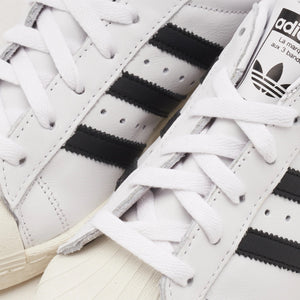 Adidas originals unisex superstar white & black trainers on sale