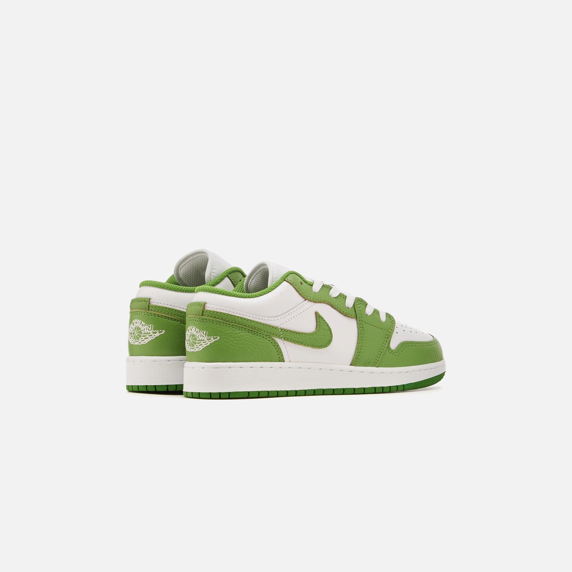 Jordan GS Air Jordan 1 Low SE - White / Chlorophyll