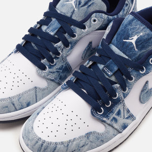 Nike Air Jordan 1 Low SE - White / White / Midnight Navy