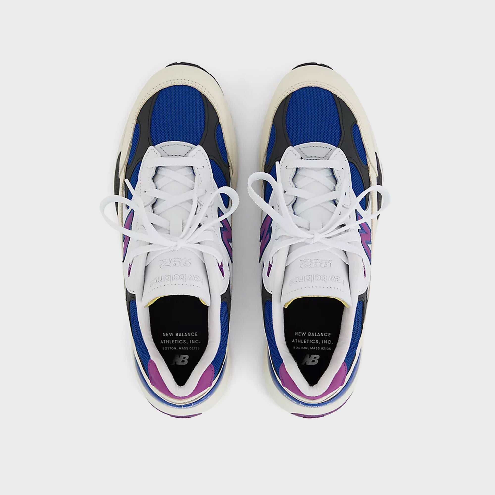New Balance Made in USA 992 - White / Team Royal / Purple Fuchsia