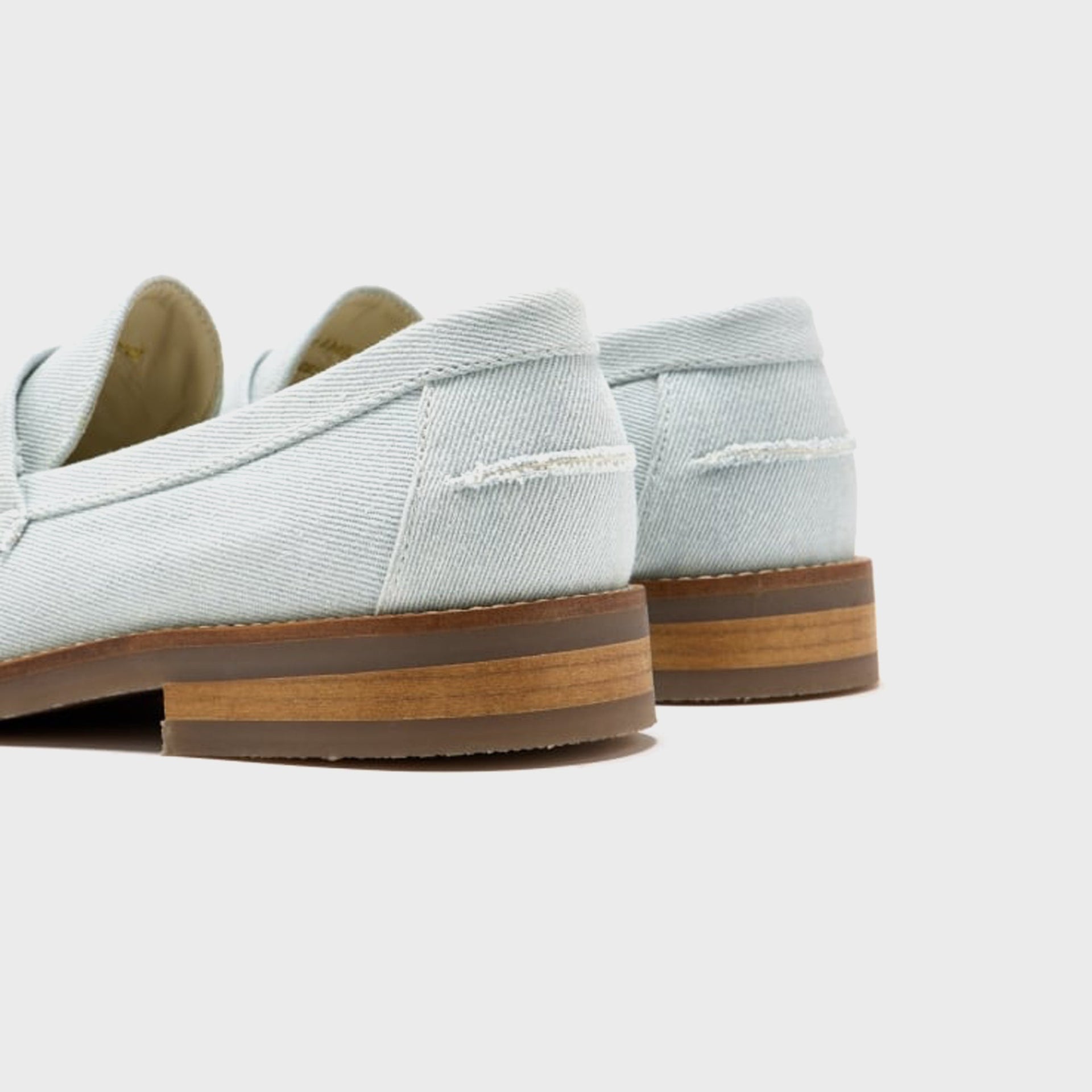 Duke & Dexter WMNS Wilde Denim Penny Loafer - Washed Blue