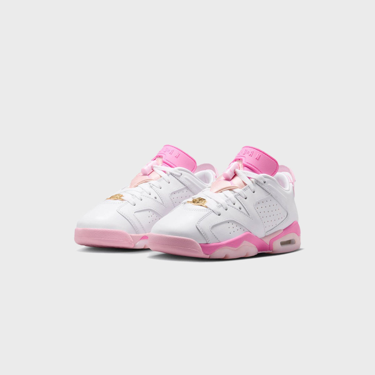 Jordan GS Air Jordan 6 Retro Low - White / Pink Foam / Playful Pink