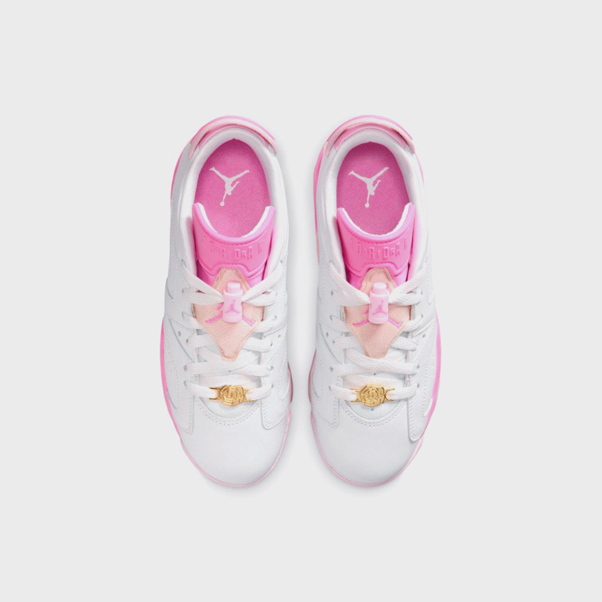 Jordan GS Air Jordan 6 Retro Low - White / Pink Foam / Playful Pink