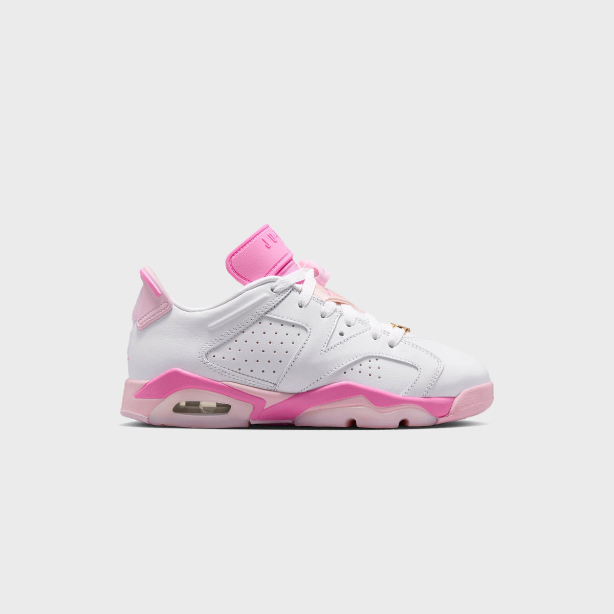 Jordan GS Air Jordan 6 Retro Low - White / Pink Foam / Playful Pink
