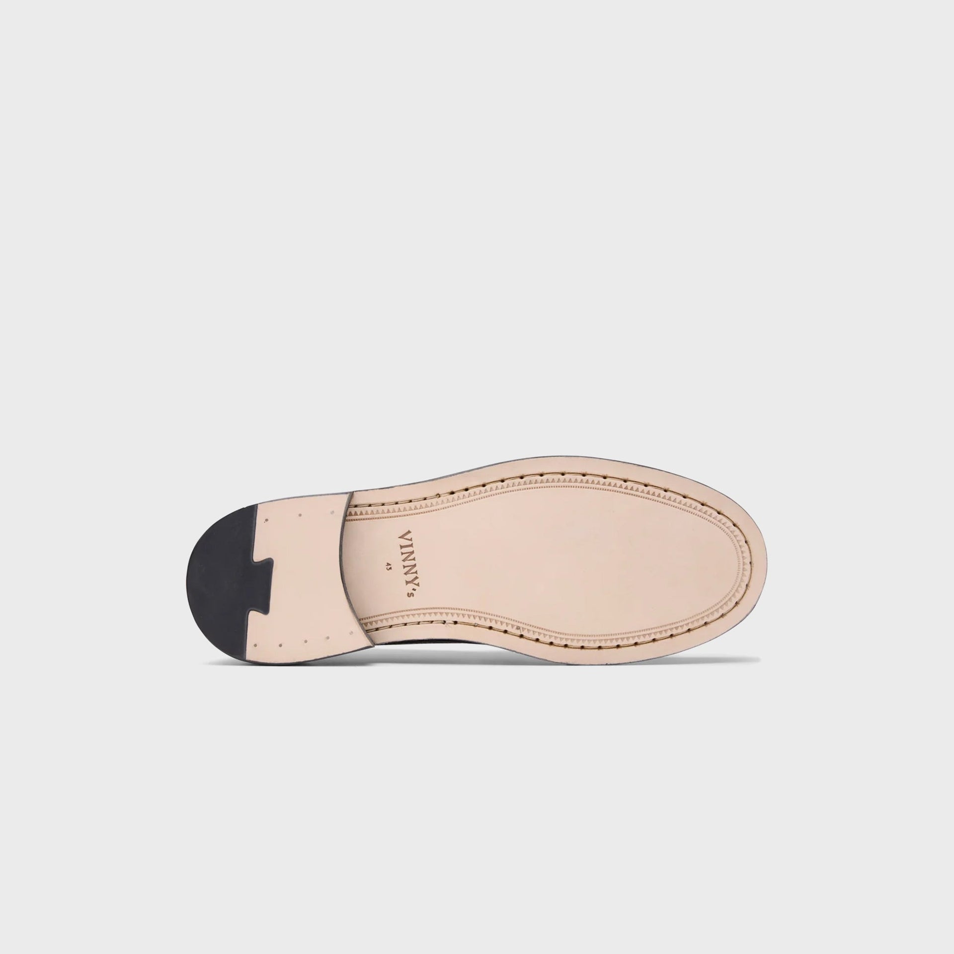 VINNY's Yardee Mocassin Loafer - Black Lizard