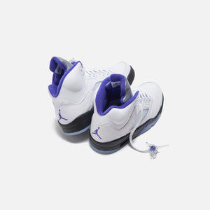 Nike Air Jordan 5 Retro - White / Dark Concord / Black