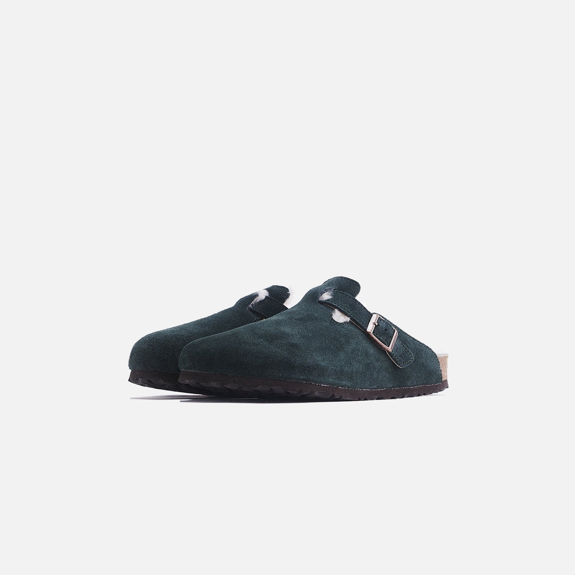 Kith for Birkenstock Boston Shearling - Scarab Green