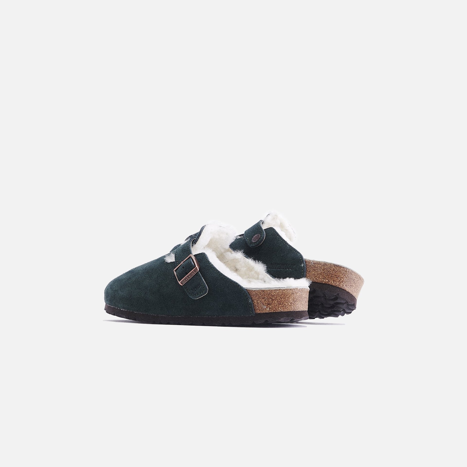 Kith for Birkenstock Boston Shearling - Scarab Green