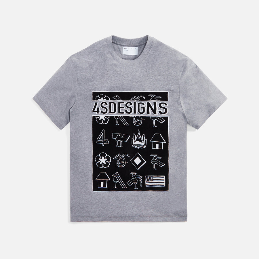 4S Designs Wide Tee - Grey