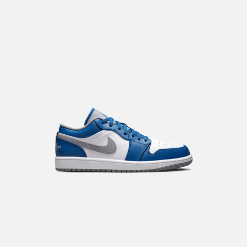 Nike Air Jordan 1 Low - True Blue / Cement Grey / White
