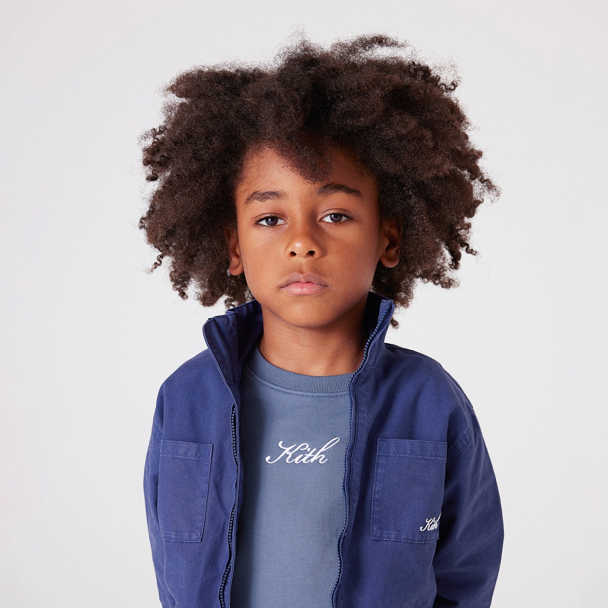 Kith Kids Mock Neck Ginza Jacket - Peacoat – Kith Europe
