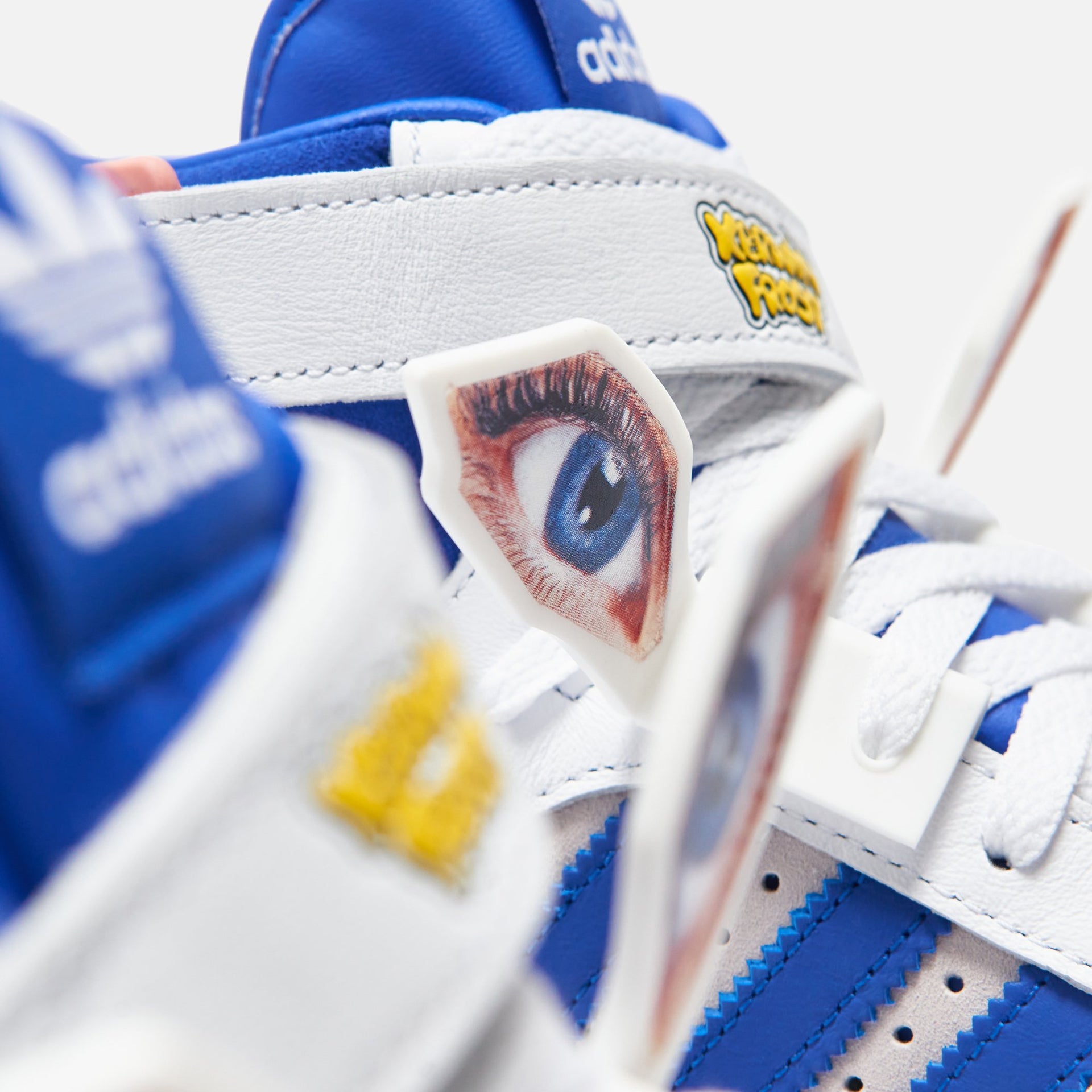 adidas Consortium x Kerwin Frost Forum Hi Humanchives - White / Bold Blue / Yellow