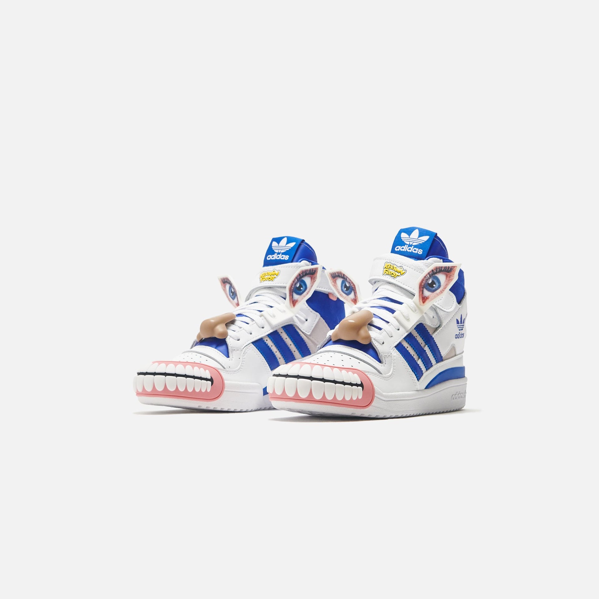 adidas Consortium x Kerwin Frost Forum Hi Humanchives - White / Bold Blue / Yellow