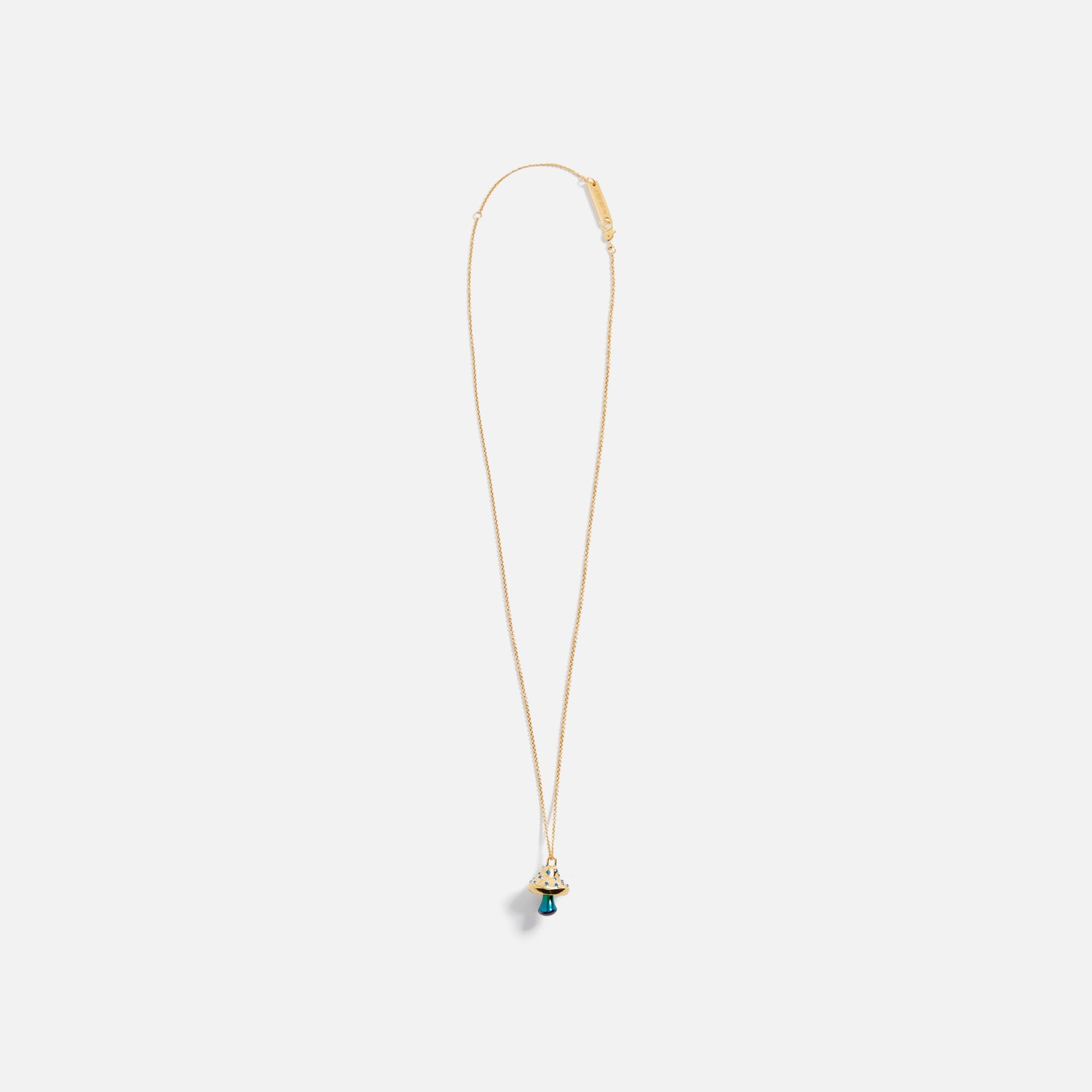 Ambush Mushroom Charm Necklace - Gold Multi