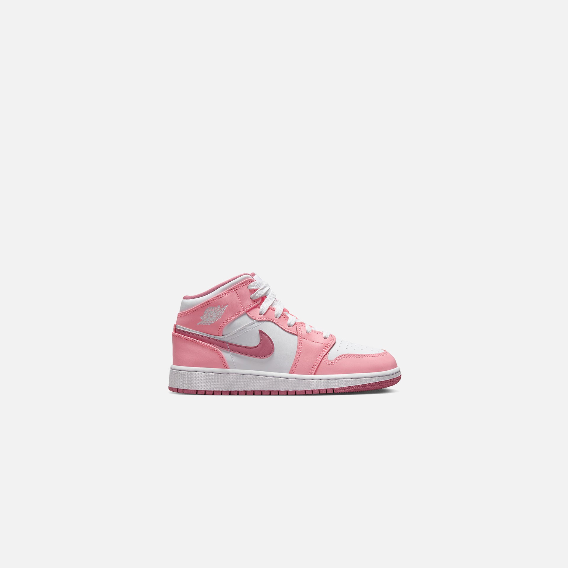 Jordan Grade School Air Jordan 1 Mid - Coral Chalk / Desert Berry / White