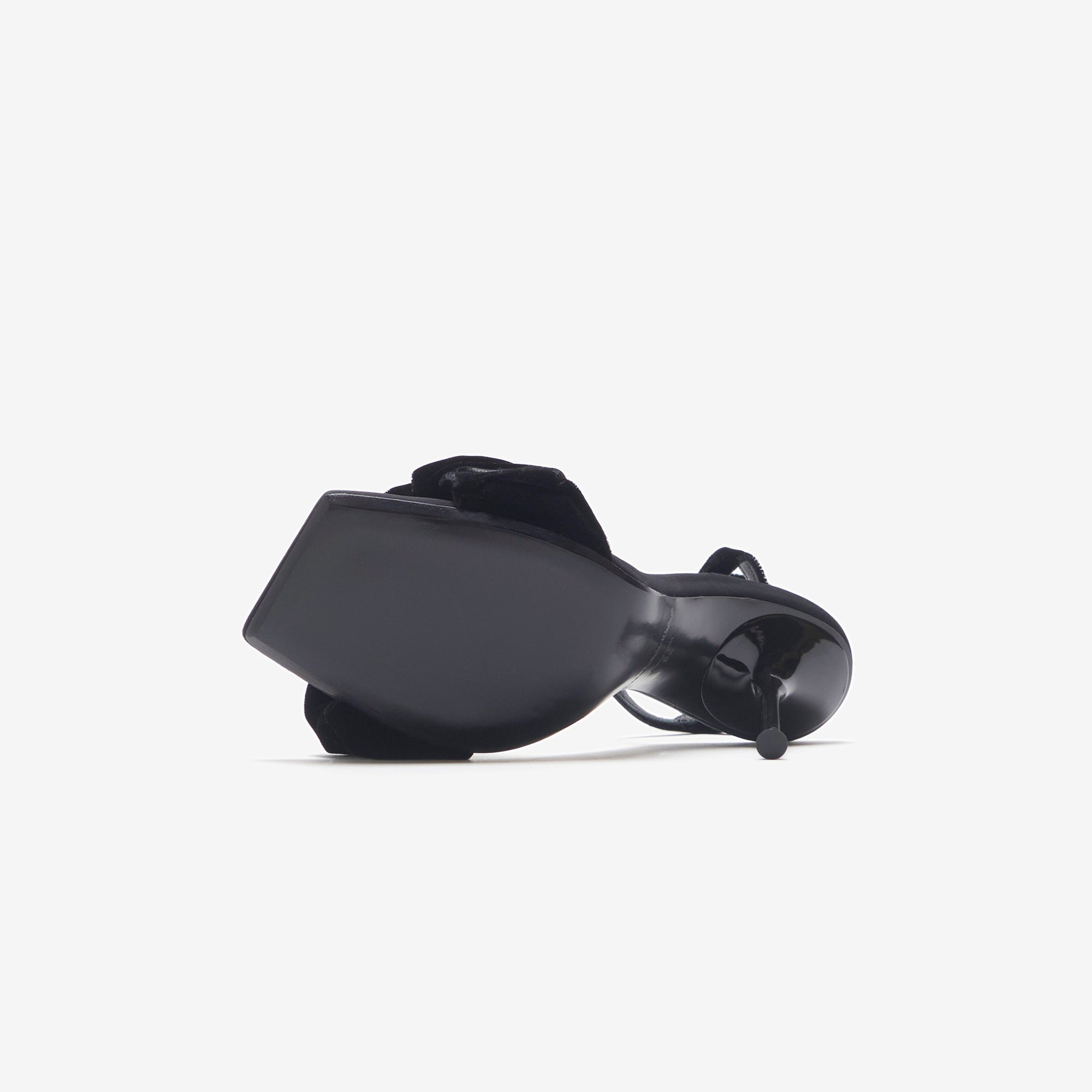 Alexander Wang Julie Velvet Scrunchie Ankle Strap Sandal
