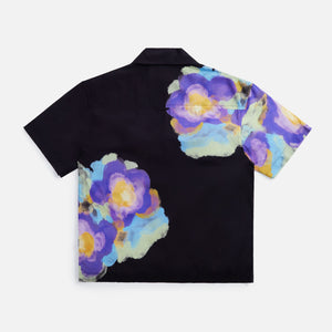 Awake Bouquet Camp Shirt - Black Floral