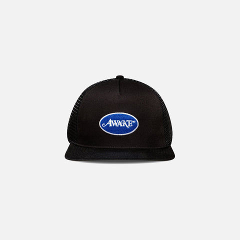 Awake Classic Logo Trucker Hat - Black