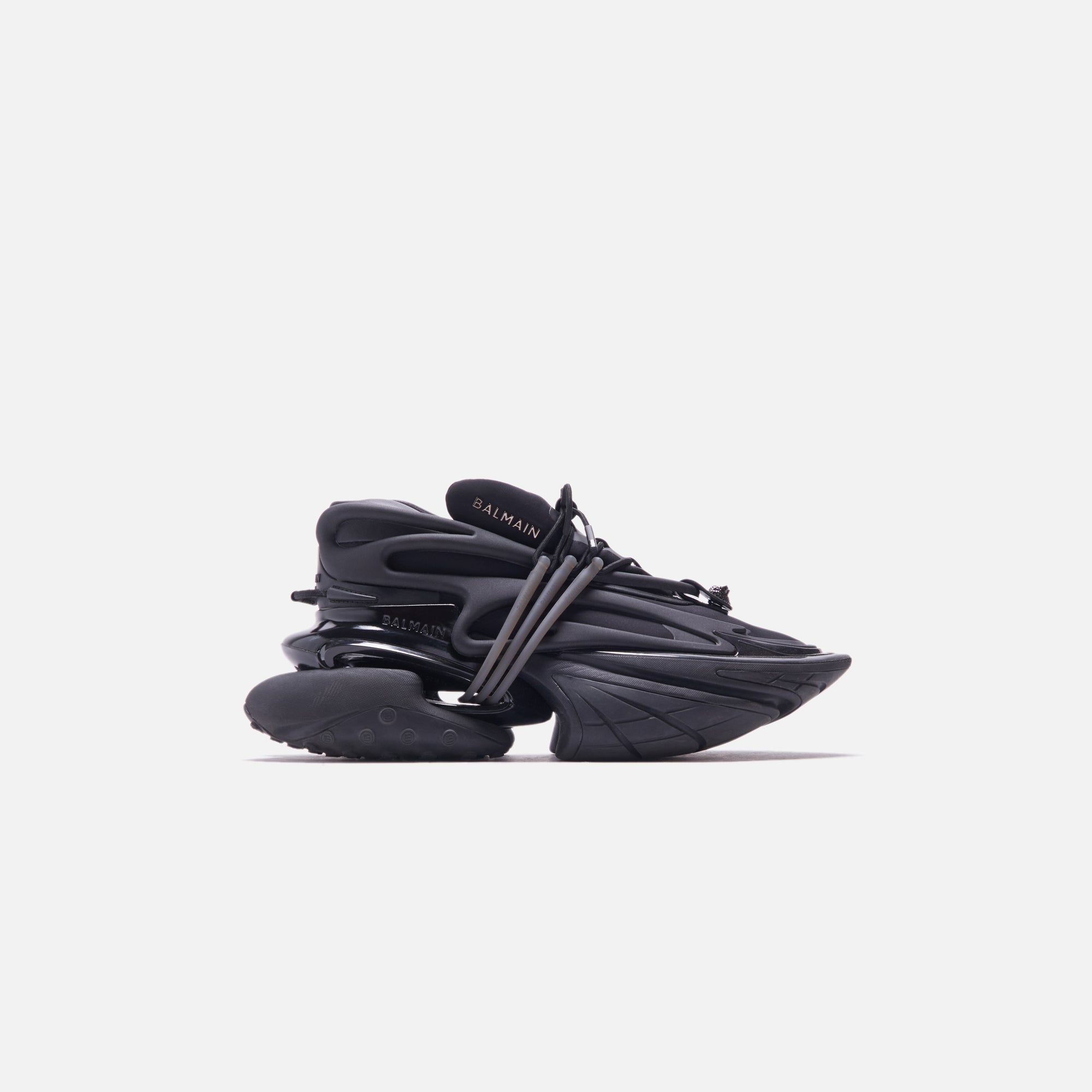 Balmain Unicorn leather loafers - Black