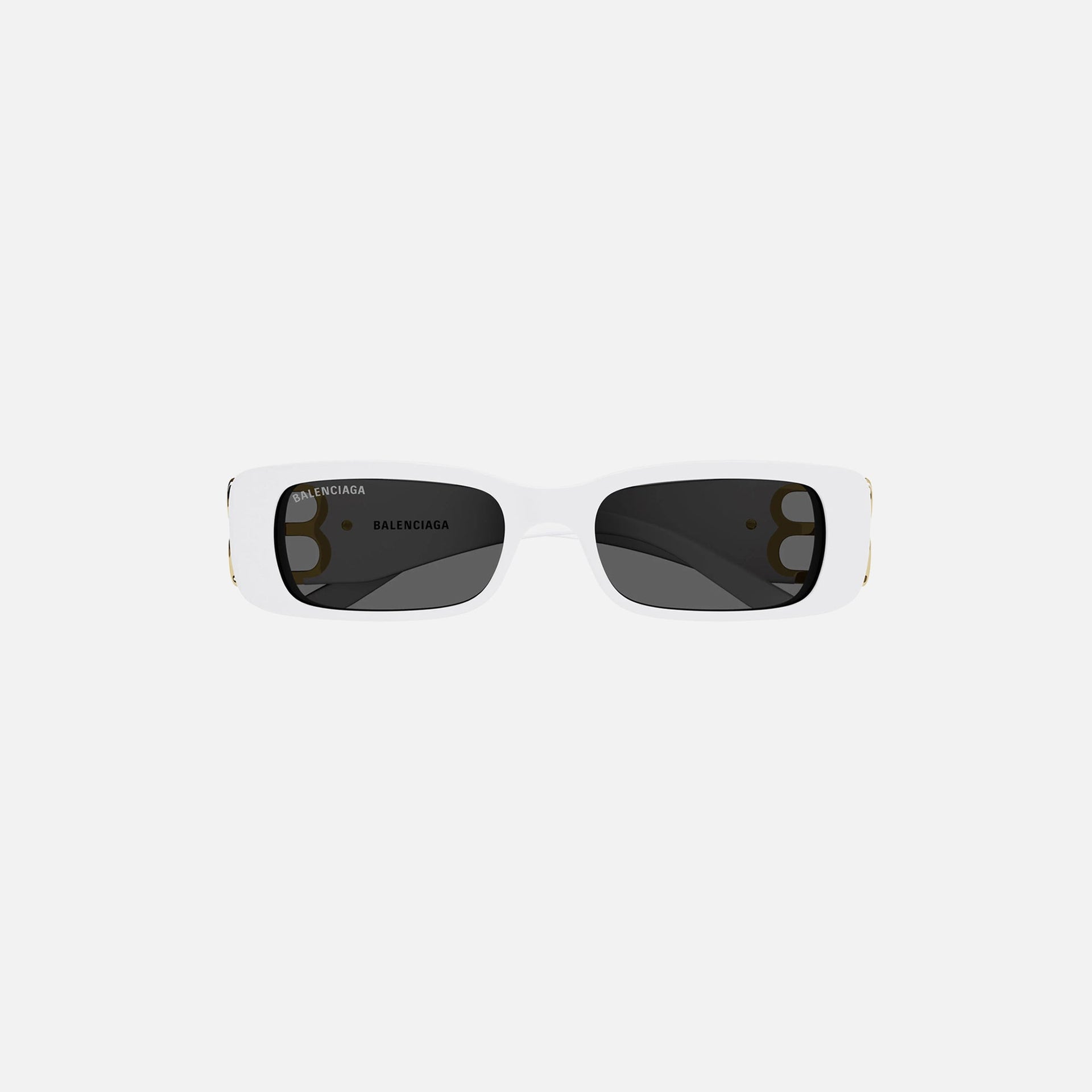 Balenciaga BB Logo Hinge Rectangular Frame - White