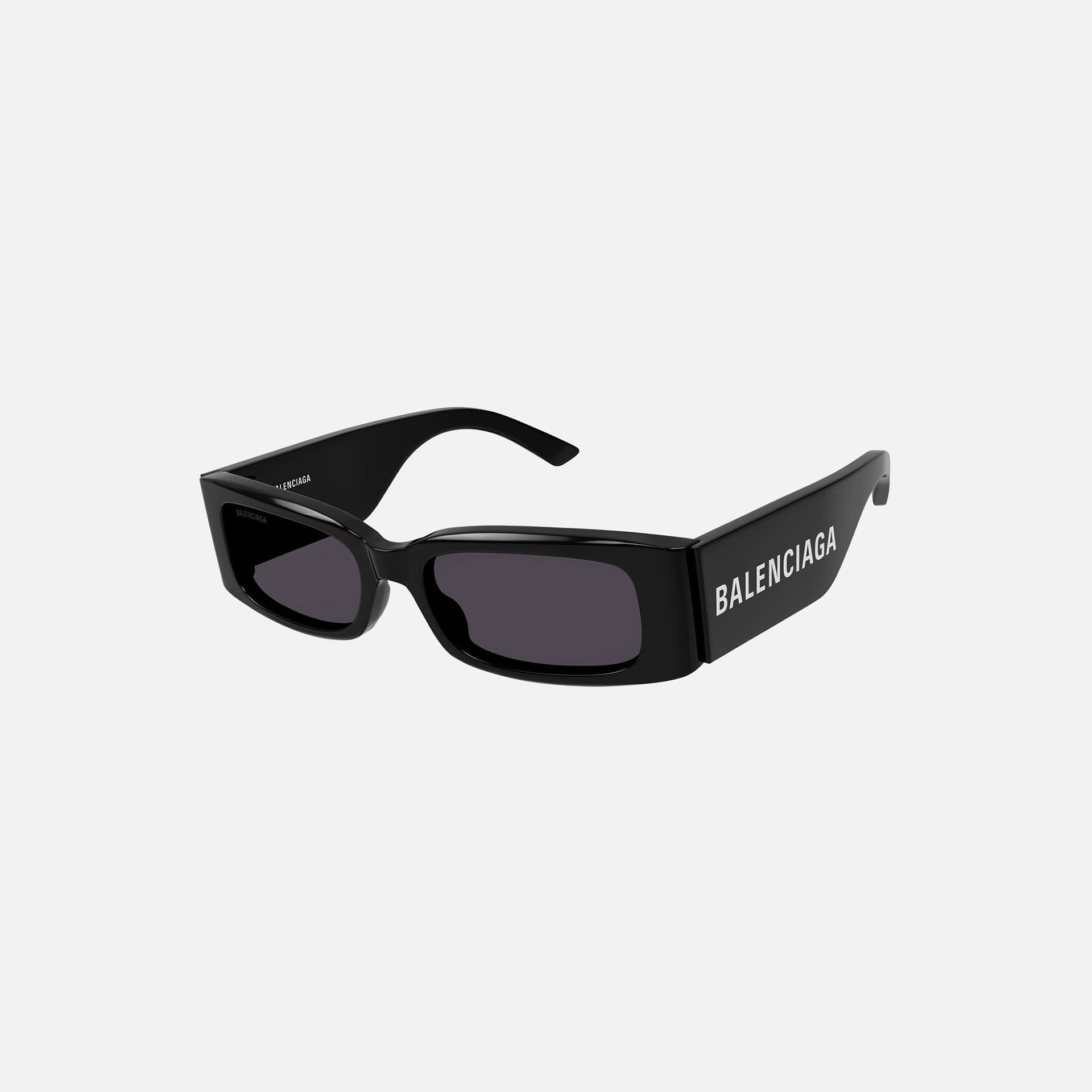 Balenciaga Acetate Square Frame - Shiny Solid Black