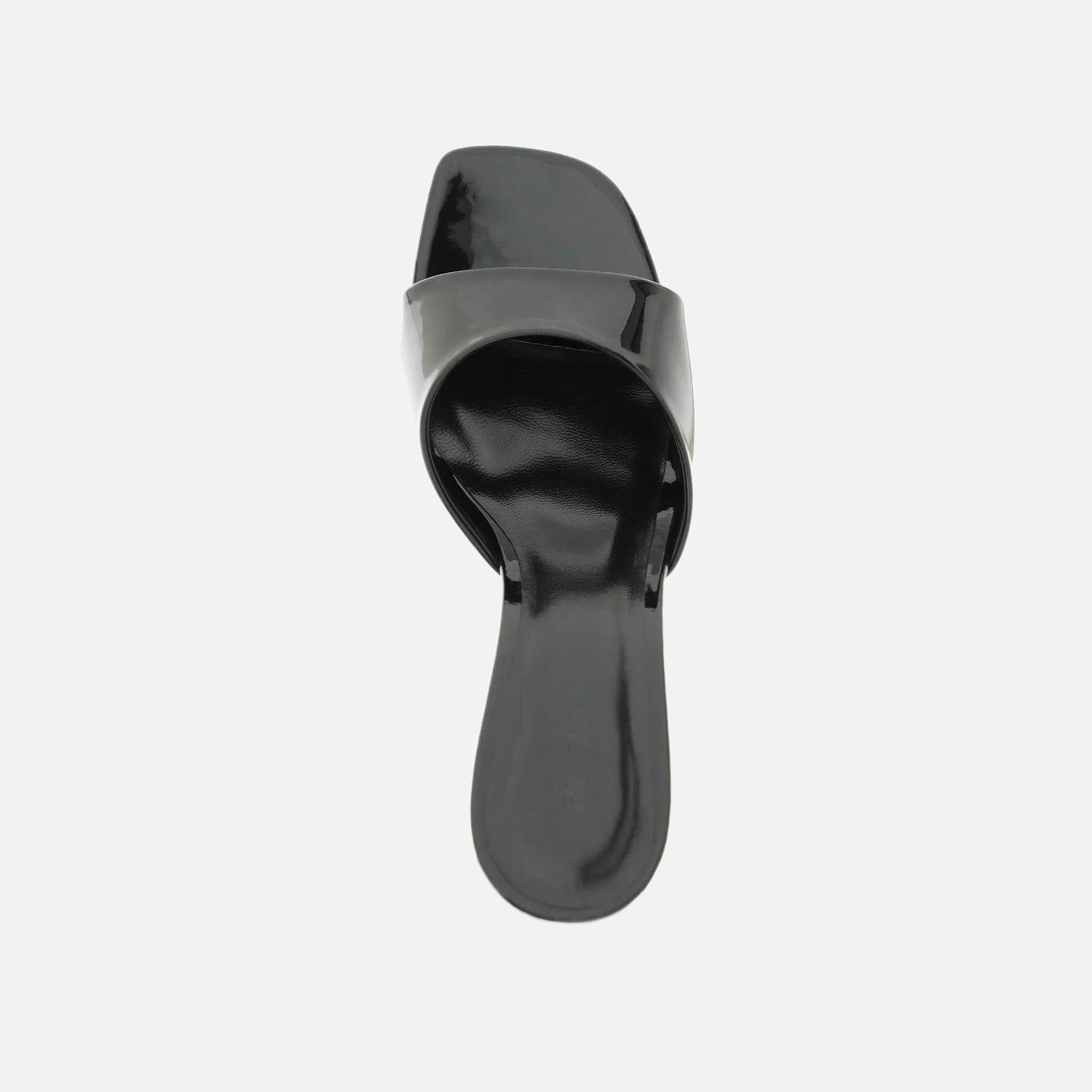 By Far Michele Patent Leather Mules - Black