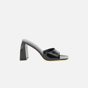 By Far Michele Patent Leather Mules - Black
