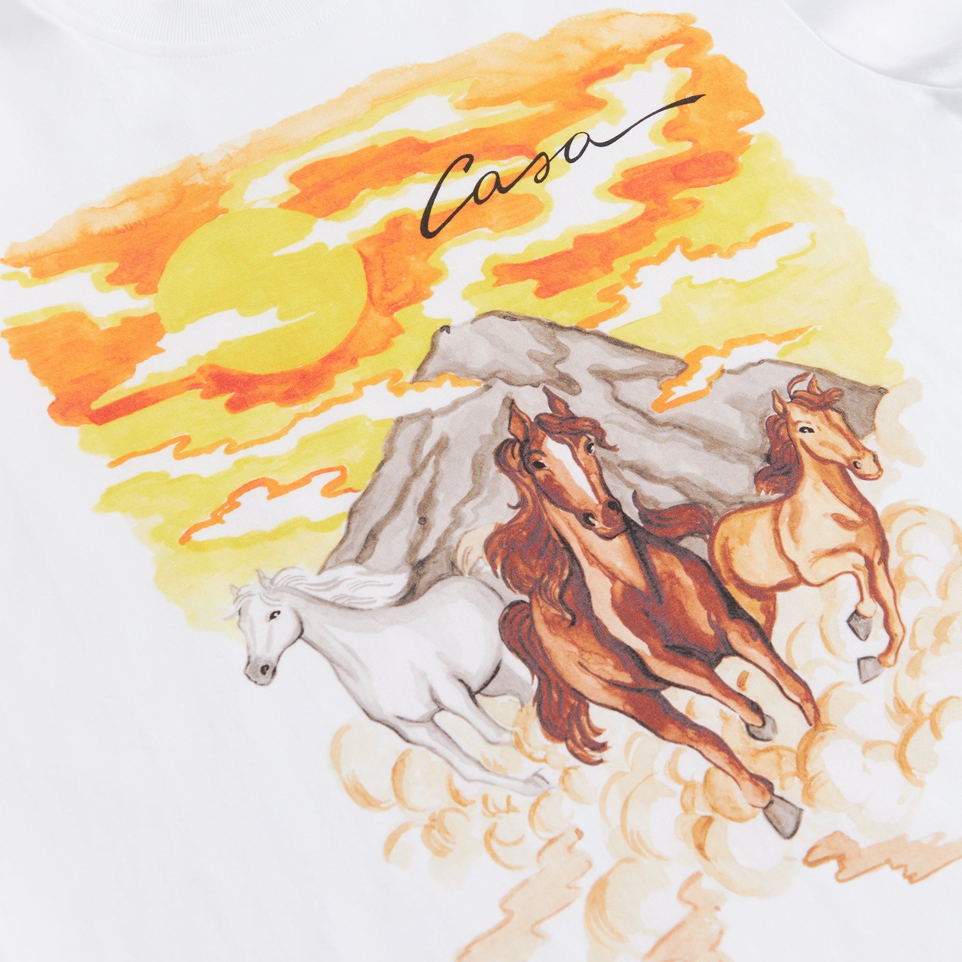 Casablanca Printed Tee - Chevaux Sauvages