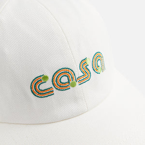Casablanca Jeu De Tennis Embroidered Cap - White
