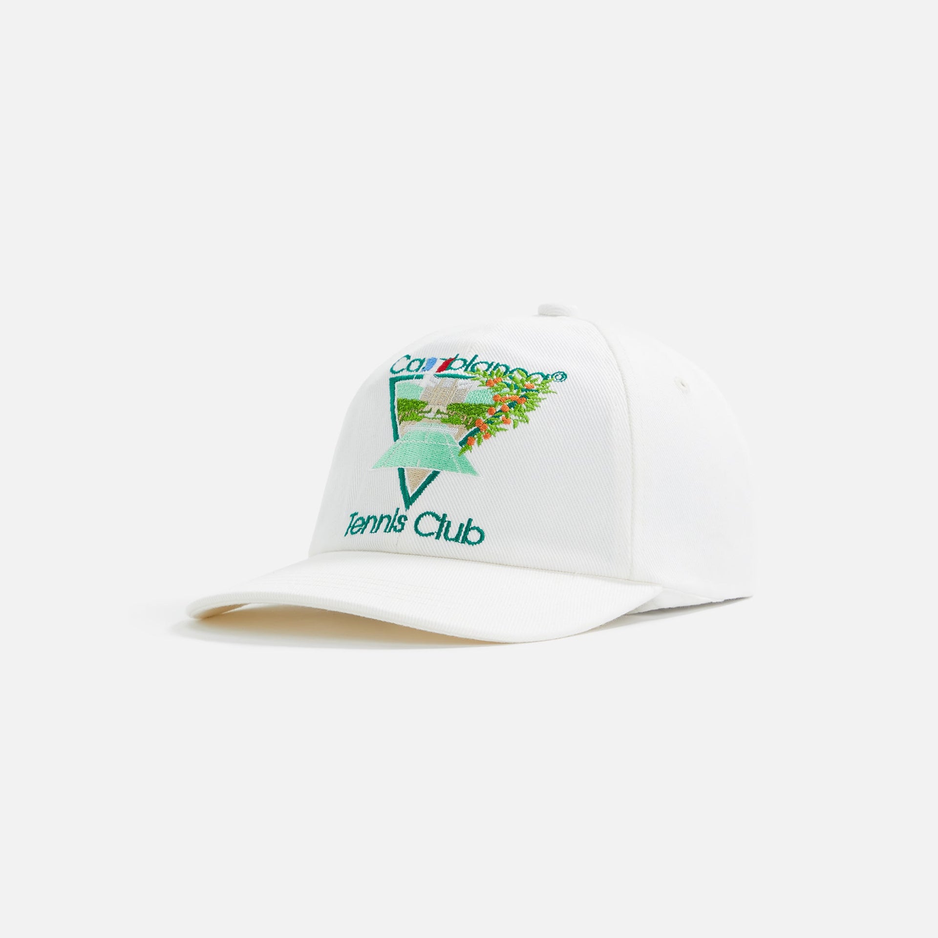 Casablanca Tennis Club Icon Embroidered Cap - White