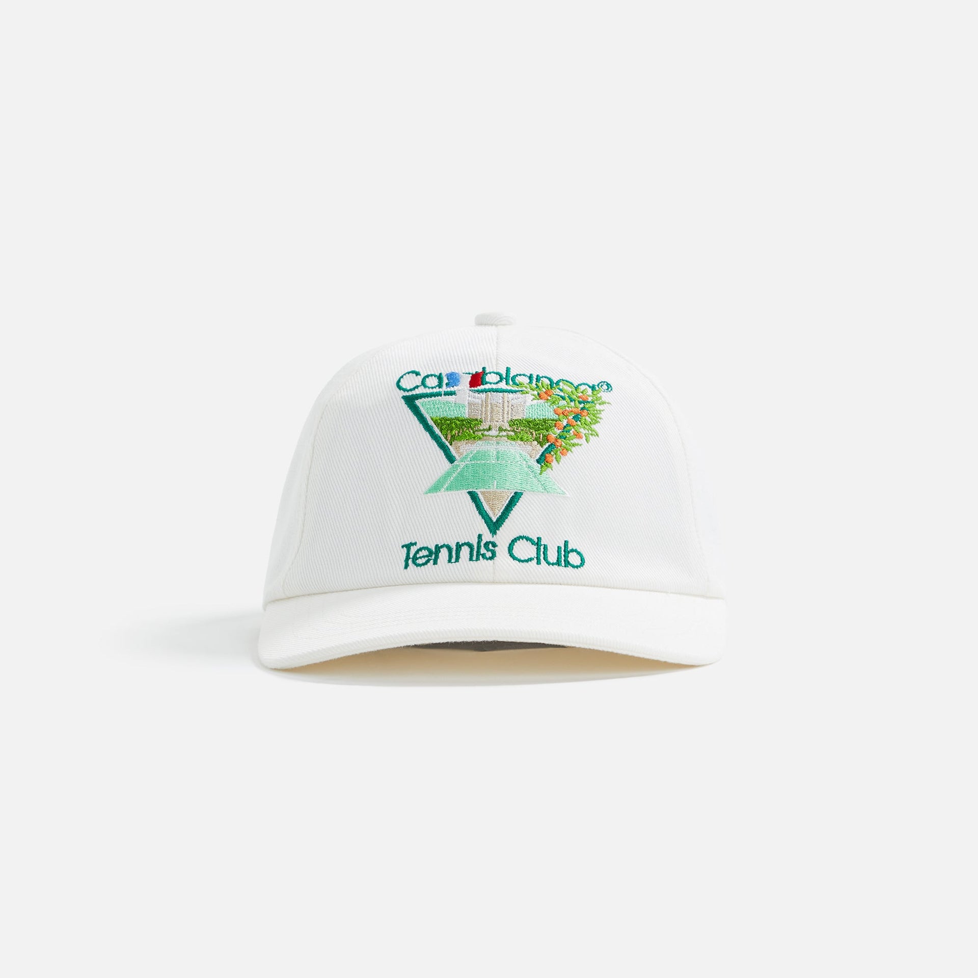 Casablanca Tennis Club Icon Embroidered Cap - White