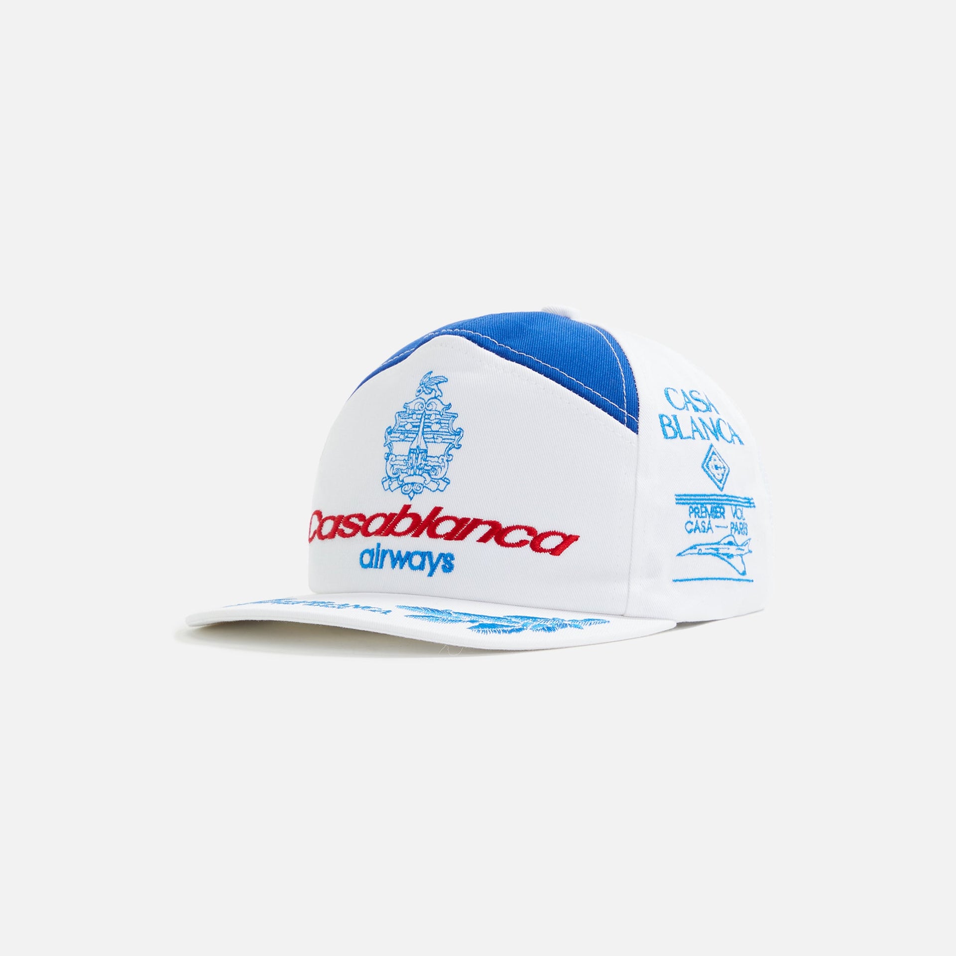 Casablanca Airways Embroidered Cap - White