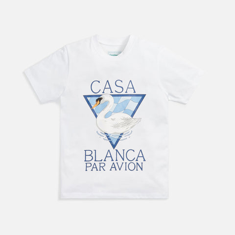 Casablanca Par Avion Screen Printed Tee - White