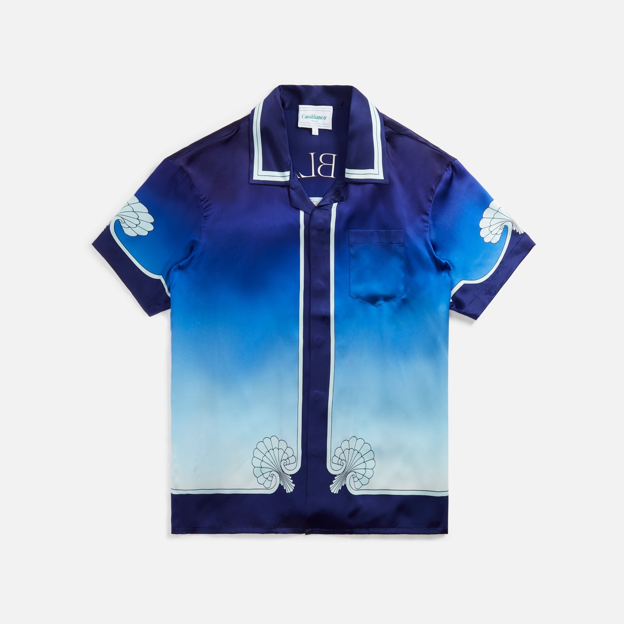 Casablanca Cuban Collar Place Vendome Shirt - Blue – Kith Europe